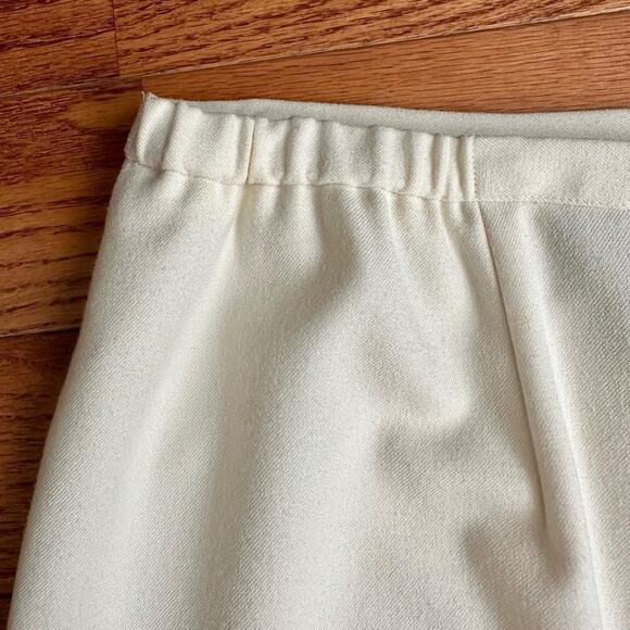 NORTON MCNAUGHTON Vintage Midi Wool Blend Cream Skirt Plus Women’s Size 18P - Picture 8 of 11